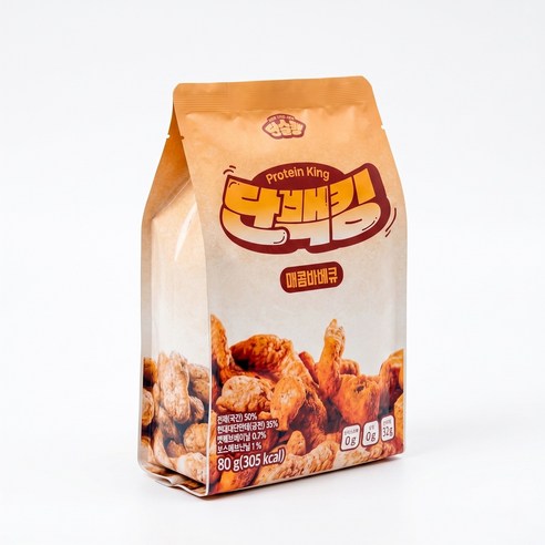 단백질과자 단슐랭 단백질칩 단백킹 혼합구성 (콘소메3+매콤바베큐3), 80g, 6개