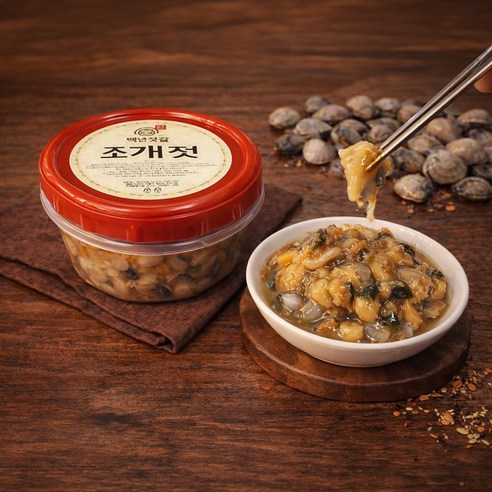백년젓갈 조개젓갈 / 국내제조 / 조개젓 / 추천 / 400g / 500g / 600g / 1kg, 1개, 600g