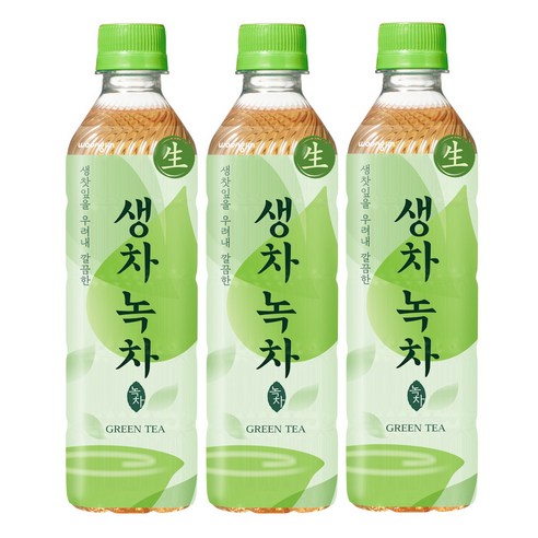 웅진 생차 그린티 녹차 500ml