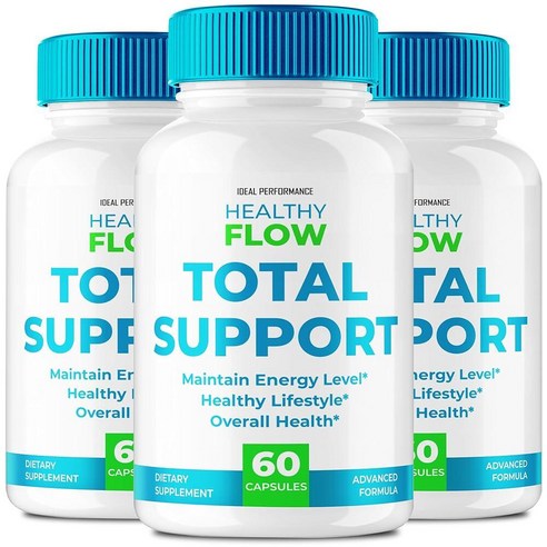 Healthy Flow 토탈 서포트 캡슐, 공식 HealthyFlow 토탈 서포트 고급 포뮬라, 천연 알약 - 엑스트라 스트렝스, TotalSupport 리뷰 (3팩)