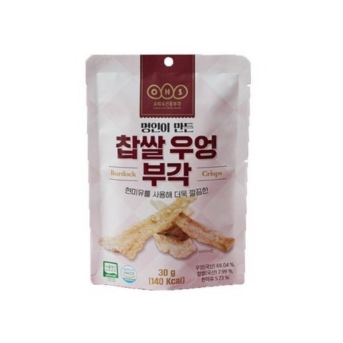 [오희숙전통부각] 찹쌀우엉부각30g X 12봉