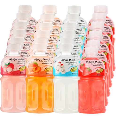 [쿨앤드몰] 모구모구 리치6+복숭아6+요거트6+딸기6, 24개, 320ml