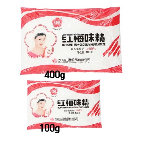 홍매 미원 100g 중국조미료 HONGMEI WEIJING, 100g, 4개