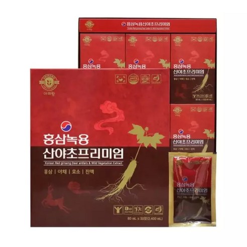 홍삼 녹용 산야초 프리미엄 액상효소 진액 사포닌 피로회복 면역력 30포