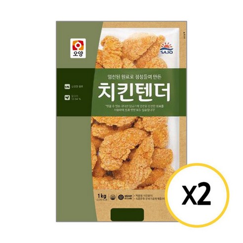 사조오양 치킨텐더 1kg 2개, 1kg, 2개