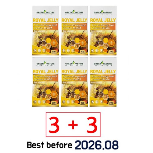1+1 그린파스처 로열젤리 500mg 10-HDA