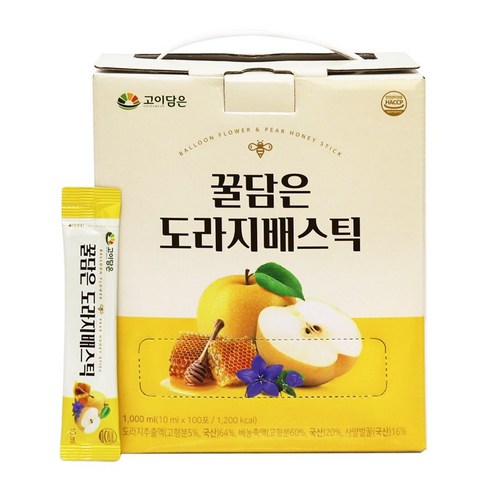 꿀담은 도라지배 스틱, 1L, 1개