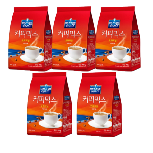 맥스웰하우스 커피믹스 오리지날900gX5 4500g 자판기커피, 900g, 5개