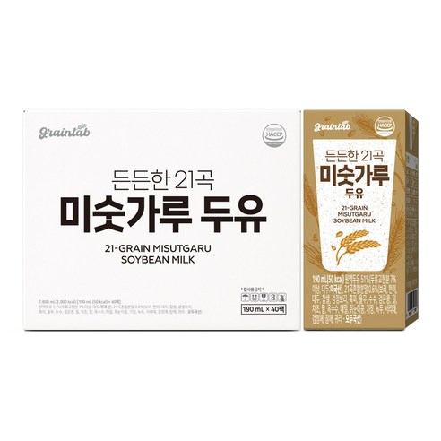 그레인랩 든든한 21곡 미숫가루두유