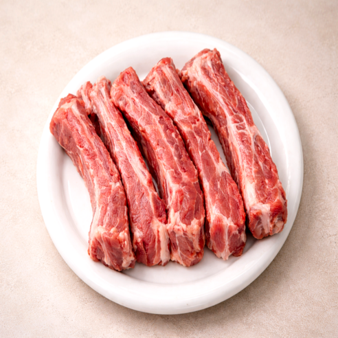 [등갈비연구소] 근막제거 등갈비 개별컷팅 쪽갈비 돼지등갈비 찜 , 바베큐, 2kg, 1개