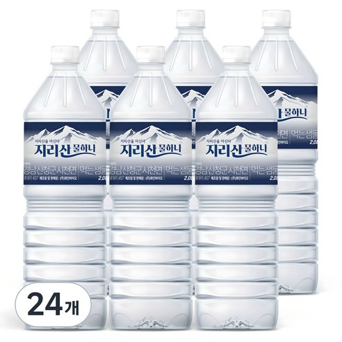 물하나 지리산 국산 생수, 2L, 24개