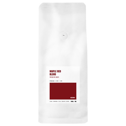 빈임팩트 메이플 레드 블렌딩 원두 당일로스팅, 1kg, 1개, 홀빈(분쇄안함)
