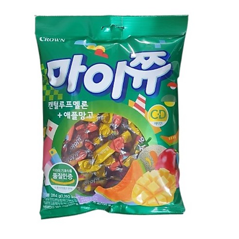 마이쮸 캔털루프멜론+애플망고 284g 10개