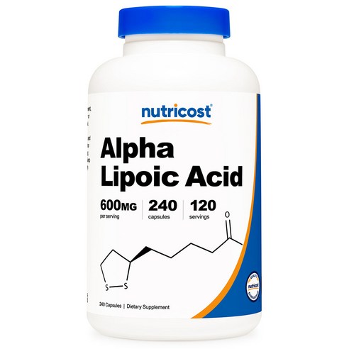 뉴트리코스트 알파 리포 산 600mg 캡슐 글루텐 프리, 240정, 1개