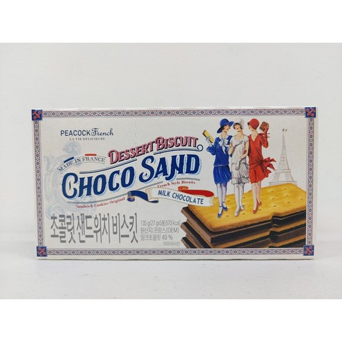 피코크 초콜릿 샌드위치 135g x 5개 총 675g