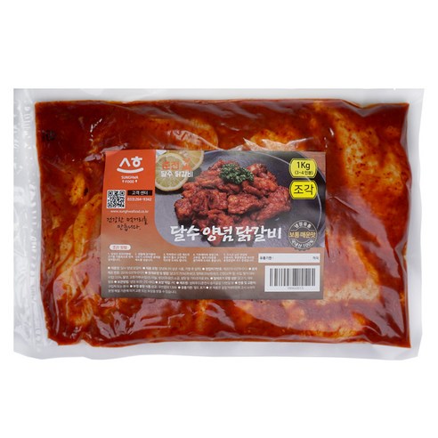 국내산닭 냉장 춘천 닭갈비 당일제조발송 달수 한입 양념닭갈비, 1kg, 1개