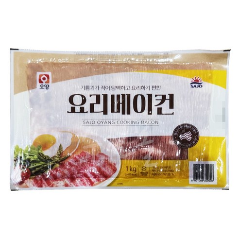 [퀴클리몰] 사조오양 요리 베이컨 1kg