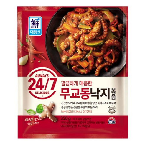 [사조대림] 247 무교동낙지볶음 350g X 5개