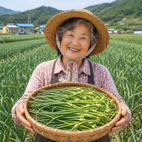 [제철농산] 산지직송 햇마늘쫑 국산 마늘쫑, 1박스, 1kg