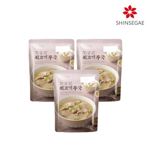[피코크] 정갈한 쇠고기 무국 500g x 3팩