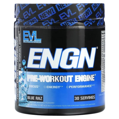 EVLUTIONNUTRITION ENGN 프리-워크아웃 엔진 블루 라즈 맛