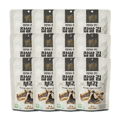 [오희숙전통부각] 찹쌀김부각30g X 12봉, 30g, 12개
