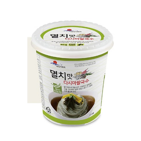 [간편 컵국수] 멸치맛 다시마 쌀국수 82g*6개