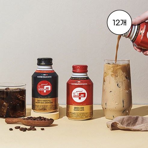 [삼립] 파스쿠찌 캔커피 골든삭 아메리카노, 275ml, 12개, 275ml, 12개