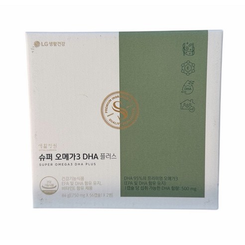 생활정원 생활정원 슈퍼 오메가3 DHA 플러스 16주분 (당일배송), 1세트, 112정
