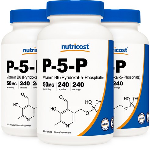 뉴트리코스트 P5P 50mg 240캡슐, 240정, 3개