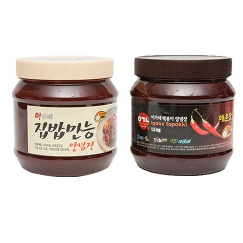 이가네떡볶이 만능양념장 1+1 (블랙라벨 1.5kg + 집밥만능 1.4kg)
