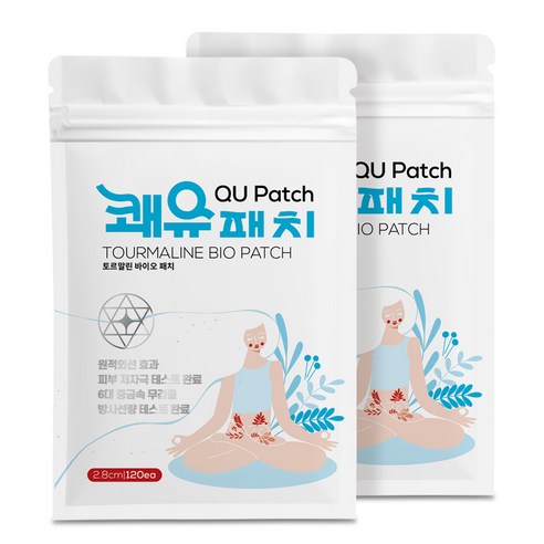 쾌유 동전패치 근육관절 원적외선 패치, 2개