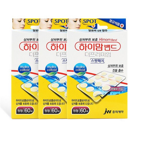 중외제약 하이맘밴드 더프리미엄 스팟패치 원형 60매 x 3개, 1세트