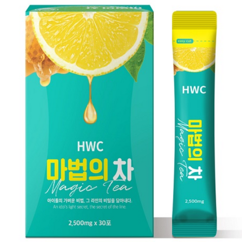 HWC 마법의 차 아이돌워터 우바홍차 레몬 꿀 녹차