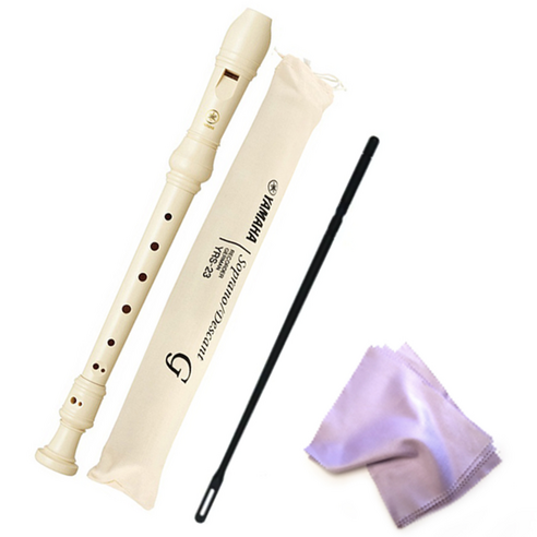 야마하 소프라노 리코더 YRS23G 저먼식 + 악기천, 1개