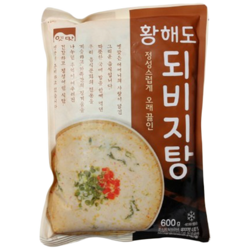 고향식품 되비지탕 600g 세트