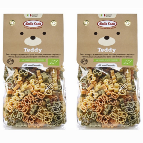 달라코스타 유기농 곰돌이 파스타 200g 2개, 200g, 2개