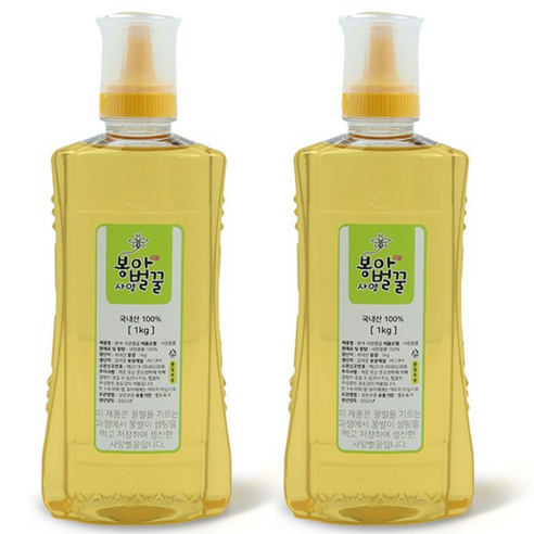 봉아벌꿀 사양꿀 1kg (2병), 1kg, 2개