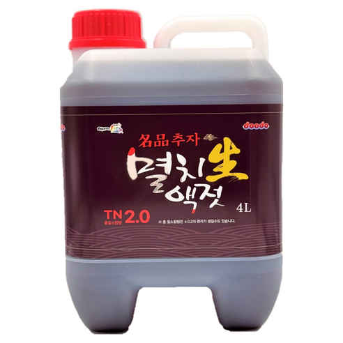 두도액젓 다조푸드 명품 추자 국산 멸치액젓, 1개, 4L