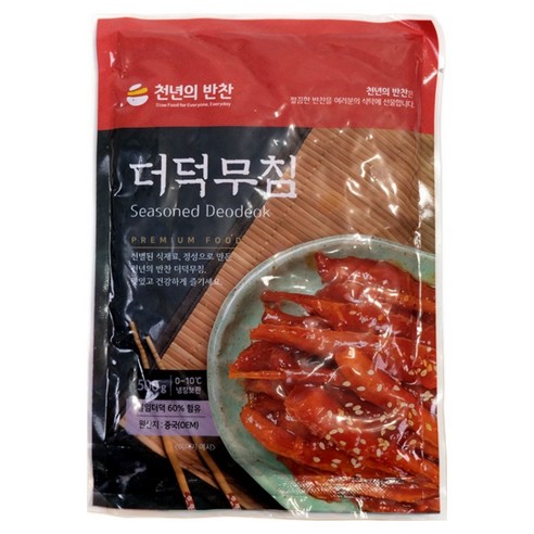 오독오독 더덕무침 500g 천년의 반찬