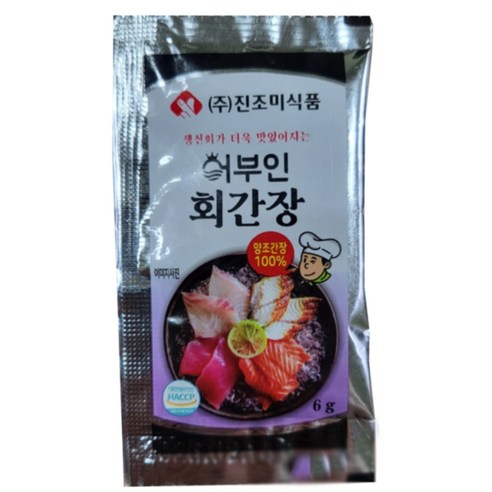 진조미 어부인 회간장 (6gX150ea) x 4묶음 = 600개 [배달 포장], 600개, 6g