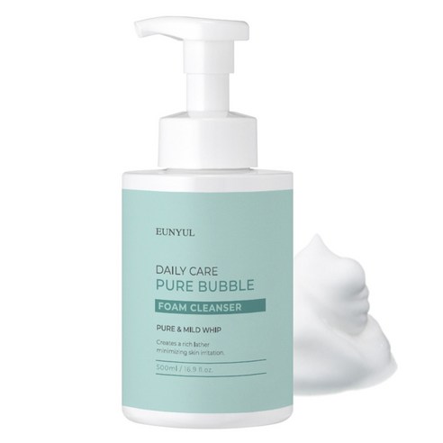 은율 데일리케어 퓨어 버블 약산성 폼클렌징, 500ml, 1개