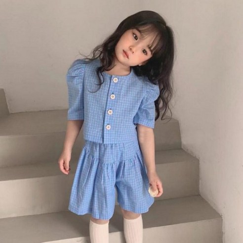 더사랑이 따따체크상하복