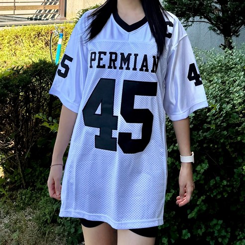PERMIAN 자수 블록코어 유니폼 럭비 져지 미식축구 힙합 짐웨어