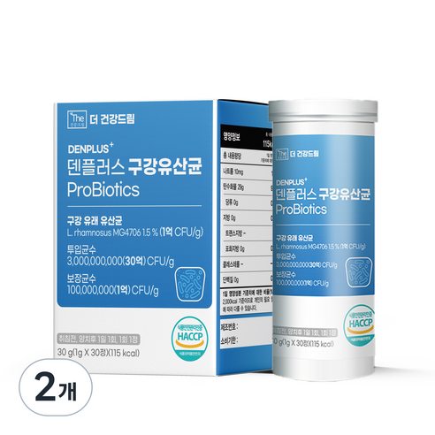 더건강드림 구강유산균 덴플러스 30g