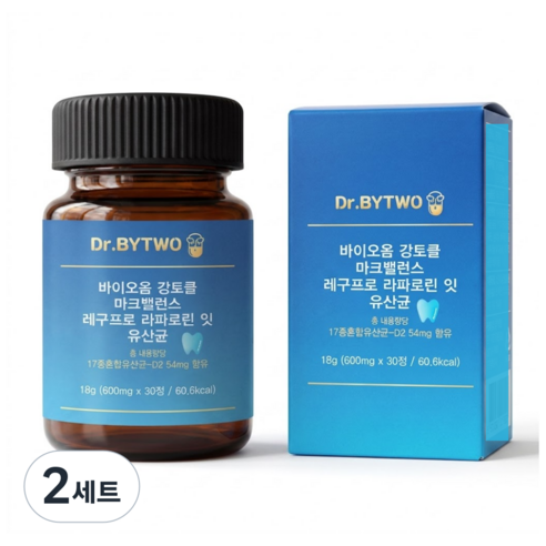 [미틈달]Dr.BYTWO 바이오몸 덴티토클 구강유산균 600mg x 30정, 1개