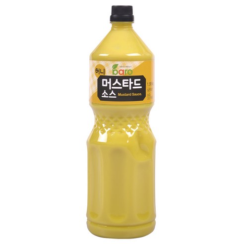 바로소스 허니머스타드소스 1.95kg 드레싱 치킨 닭강정 꼬지 새콤 달콤 대용량 업소용, 1개, 1.95kg