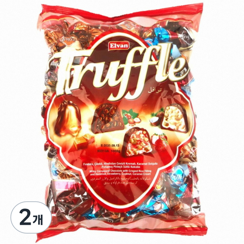 엘반 트러플어솔트먼트1000 초콜릿, 1kg, 2개