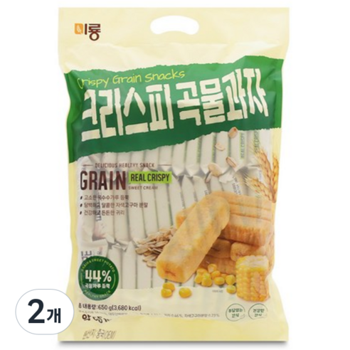 [달콤진] 미룡 크리스피 곡물과자, 650g, 2개