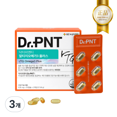 닥터피엔티 알티지오메가3 플러스 628mg
